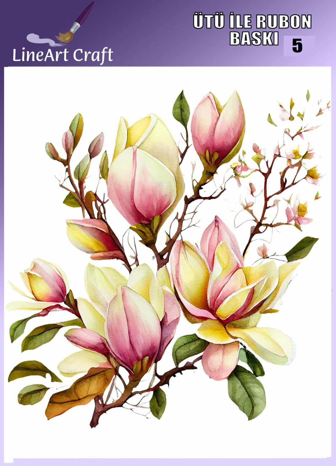 ÜTÜ ILE RUB ON TRANSFER – NO: 5 30×30 CM