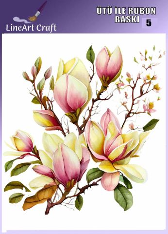 ÜTÜ ILE RUB ON TRANSFER – NO: 5 30×30 CM