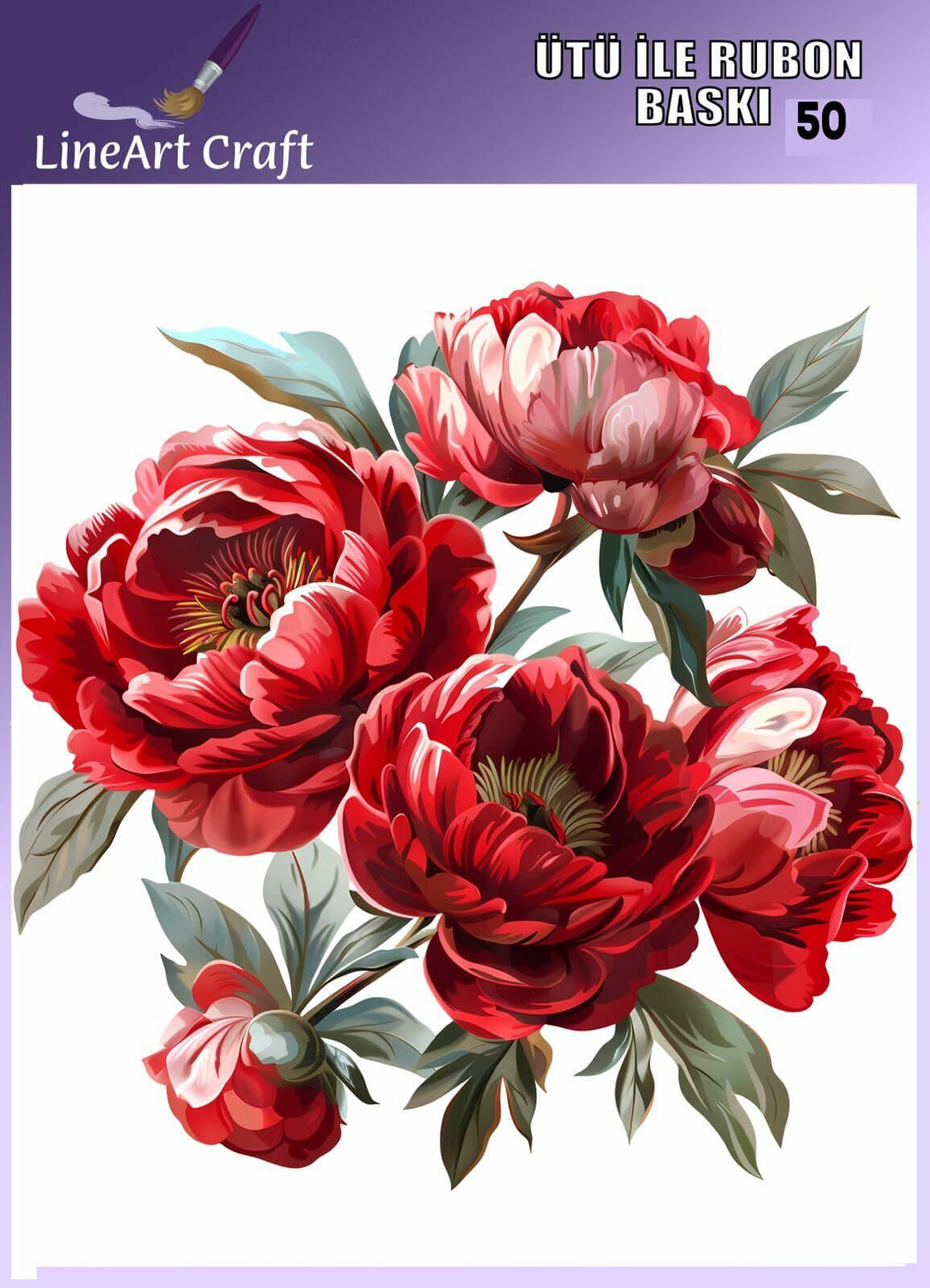 ÜTÜ ILE RUB ON TRANSFER – NO: 50 30×30 CM