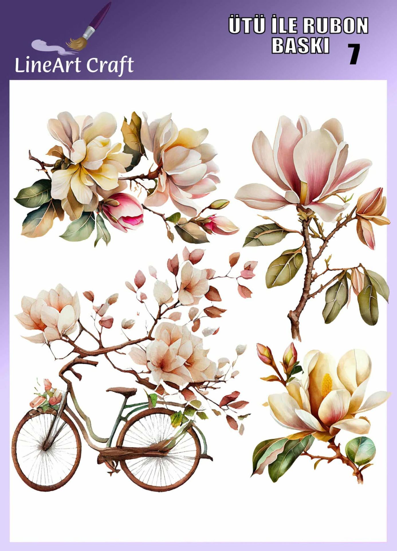 ÜTÜ ILE RUB ON TRANSFER – NO: 7 30×30 CM