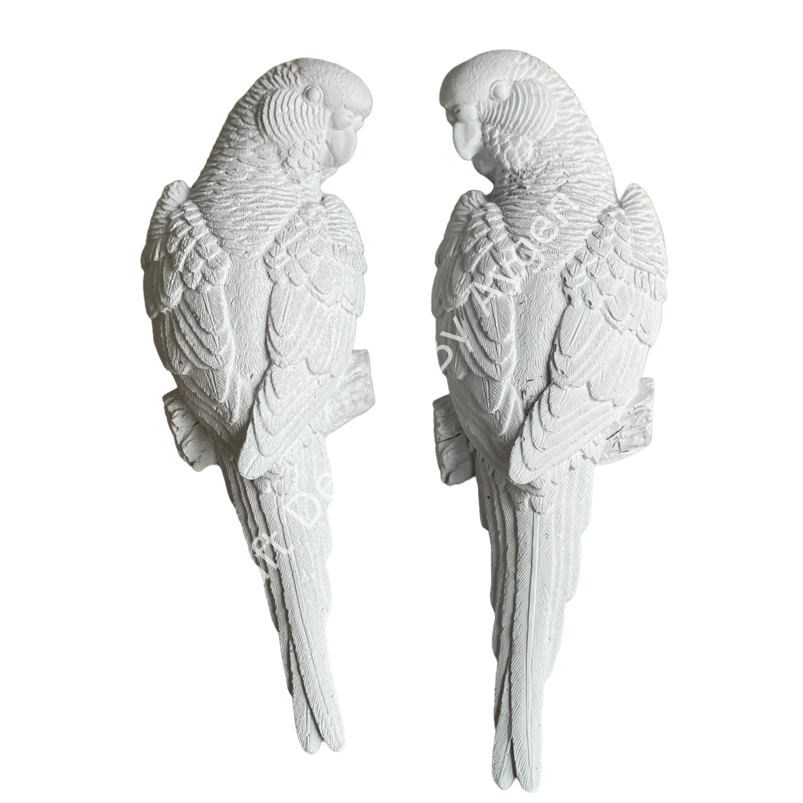 Boyanabilir Polyester Ham Objeler -POLYESTER 2Lİ PAPAĞAN TAKIM 30 CM