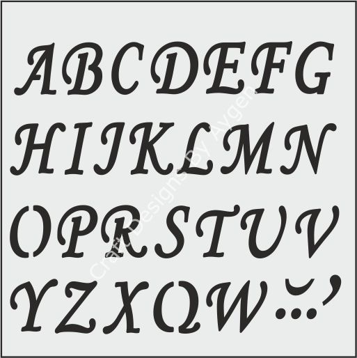 K035 STENCİL (25X25)