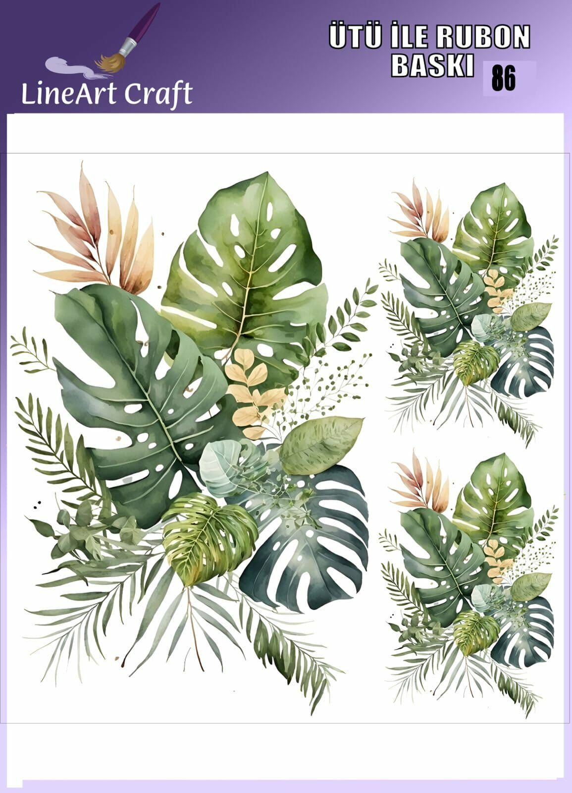 ÜTÜ ILE RUB ON TRANSFER – NO: 86 30×30 CM