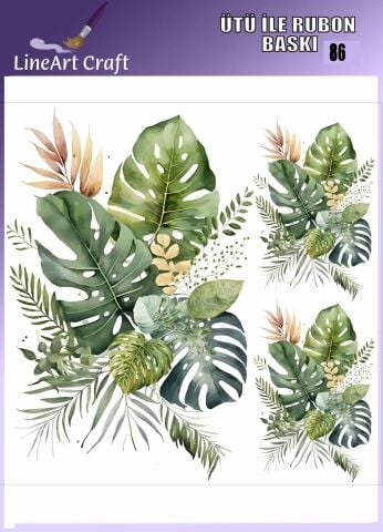 ÜTÜ ILE RUB ON TRANSFER – NO: 86 30×30 CM