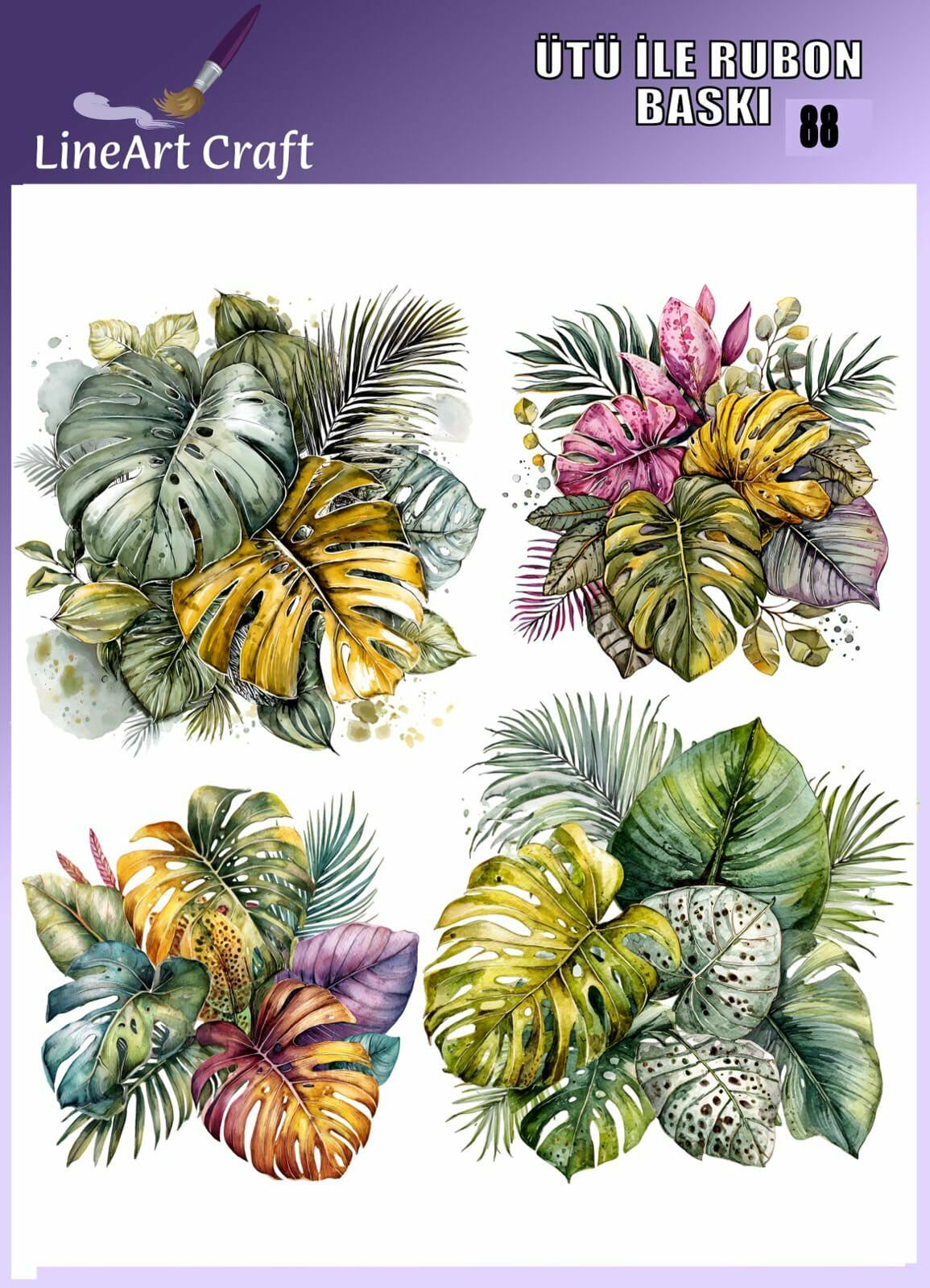 ÜTÜ ILE RUB ON TRANSFER – NO: 88 30×30 CM