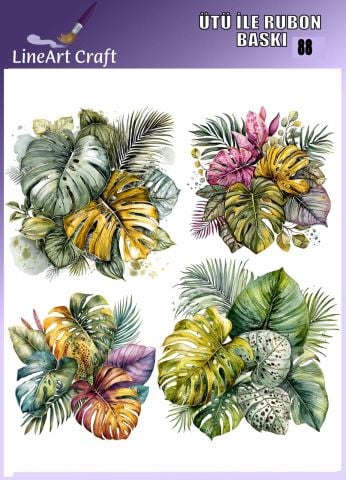 ÜTÜ ILE RUB ON TRANSFER – NO: 88 30×30 CM