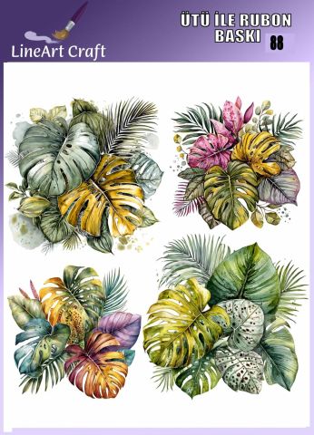 ÜTÜ ILE RUB ON TRANSFER – NO: 88 30×30 CM