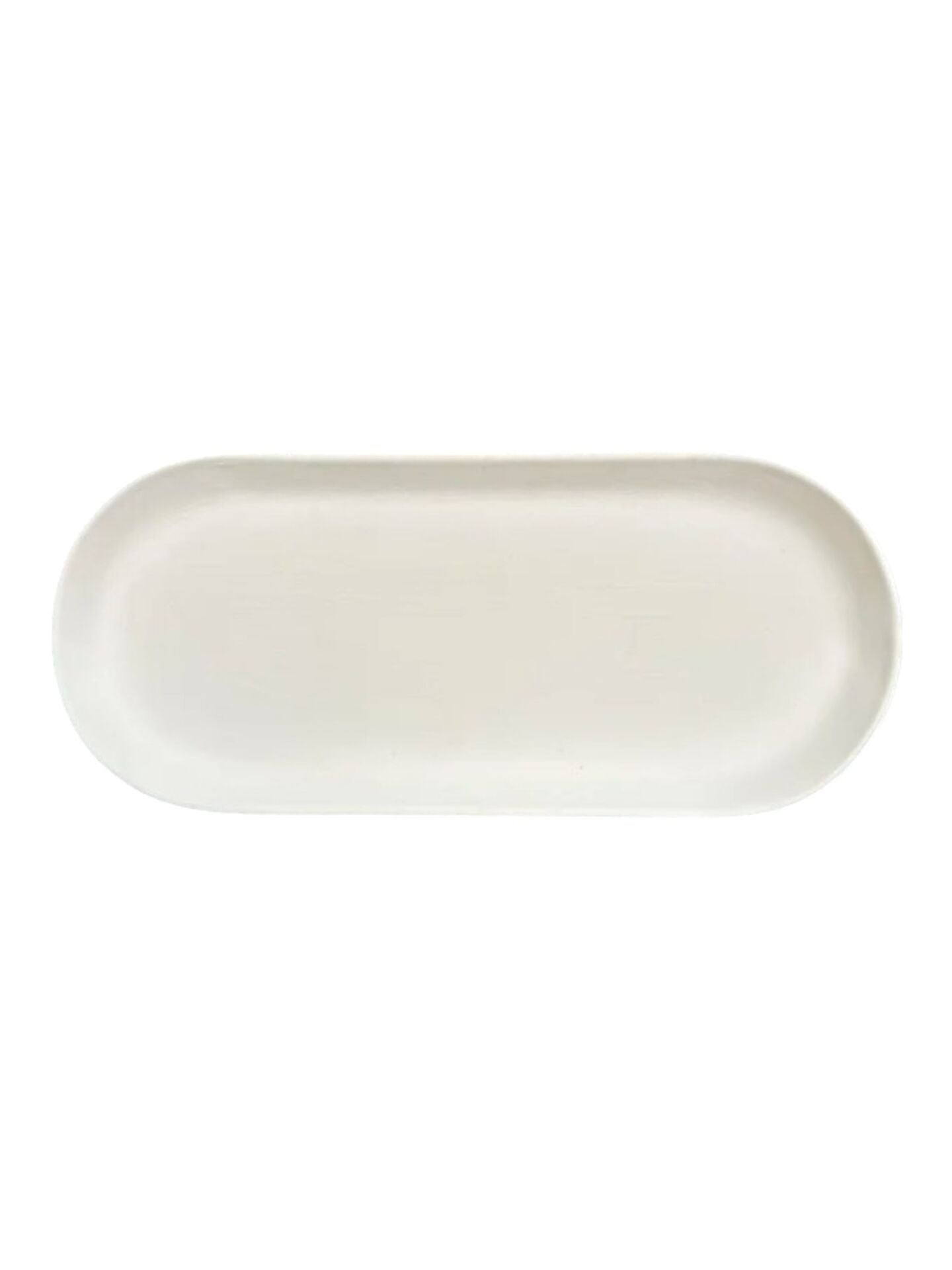 Ham Çini Bisküvi - OVAL TEPSİ 31X13 CM