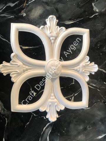 Boyanabilir Polyester Ham Objeler -P303 ÇERÇEVE (KABARTMA) 25*25CM