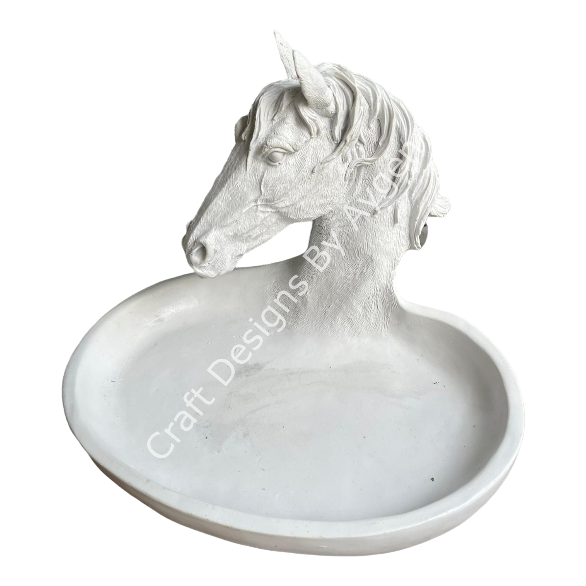 Boyanabilir Polyester Ham Objeler -POLYESTER ATLI TABAK 25*18*16CM