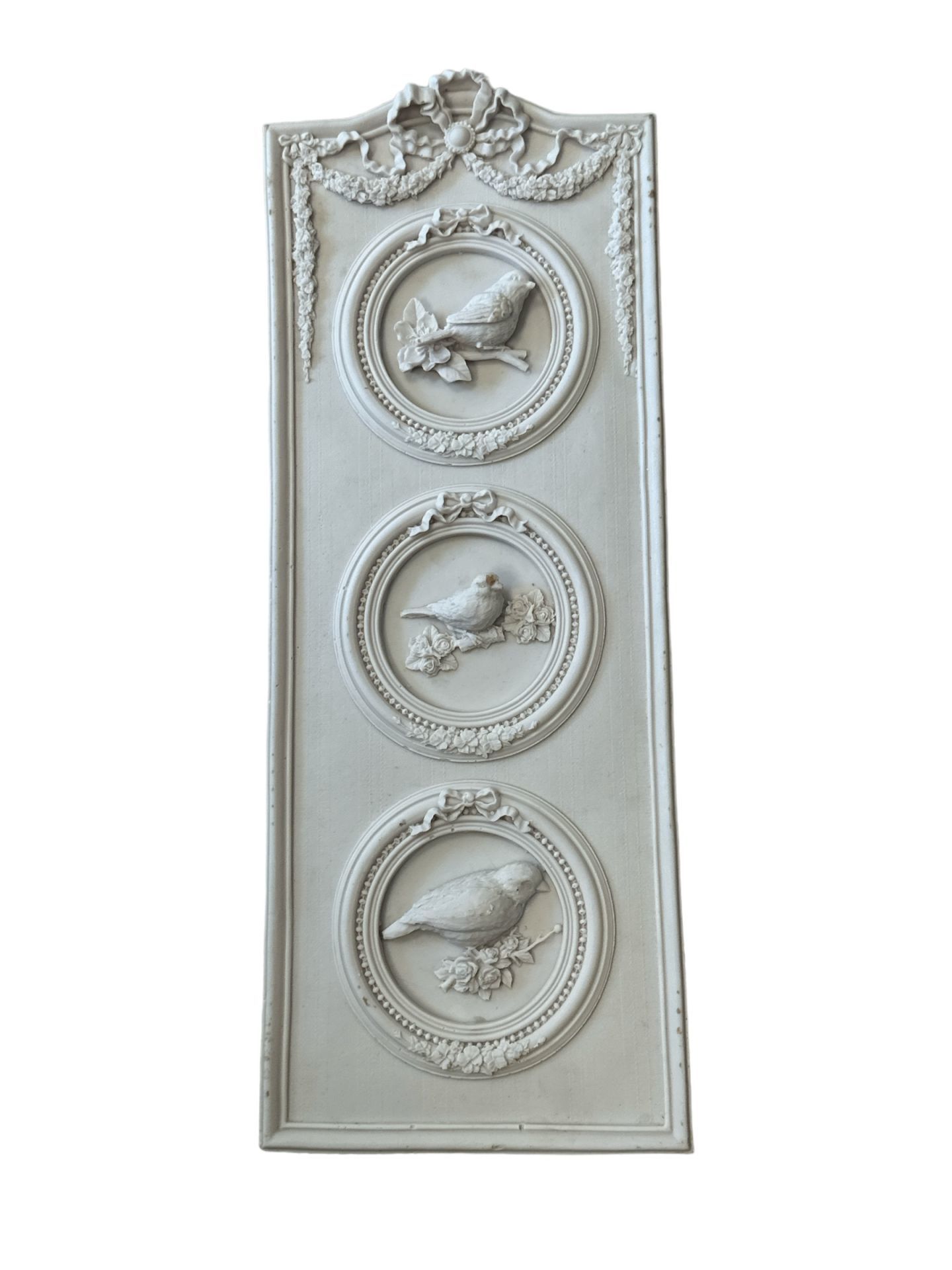 Boyanabilir Polyester Ham Objeler -KUŞLU DUVAR ÇERÇEVE