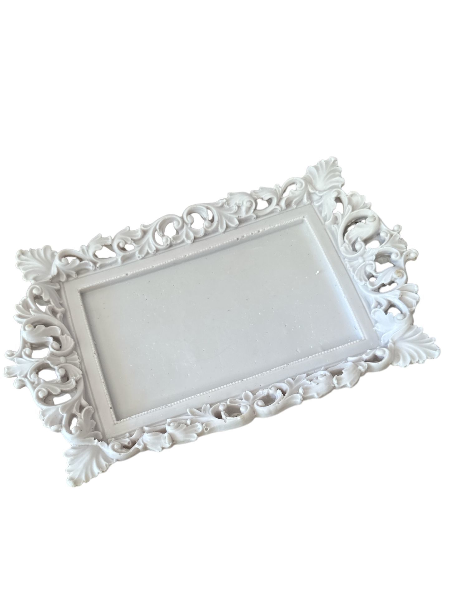 Boyanabilir Polyester Ham Objeler -DİKDÖRTGEN TEPSİ