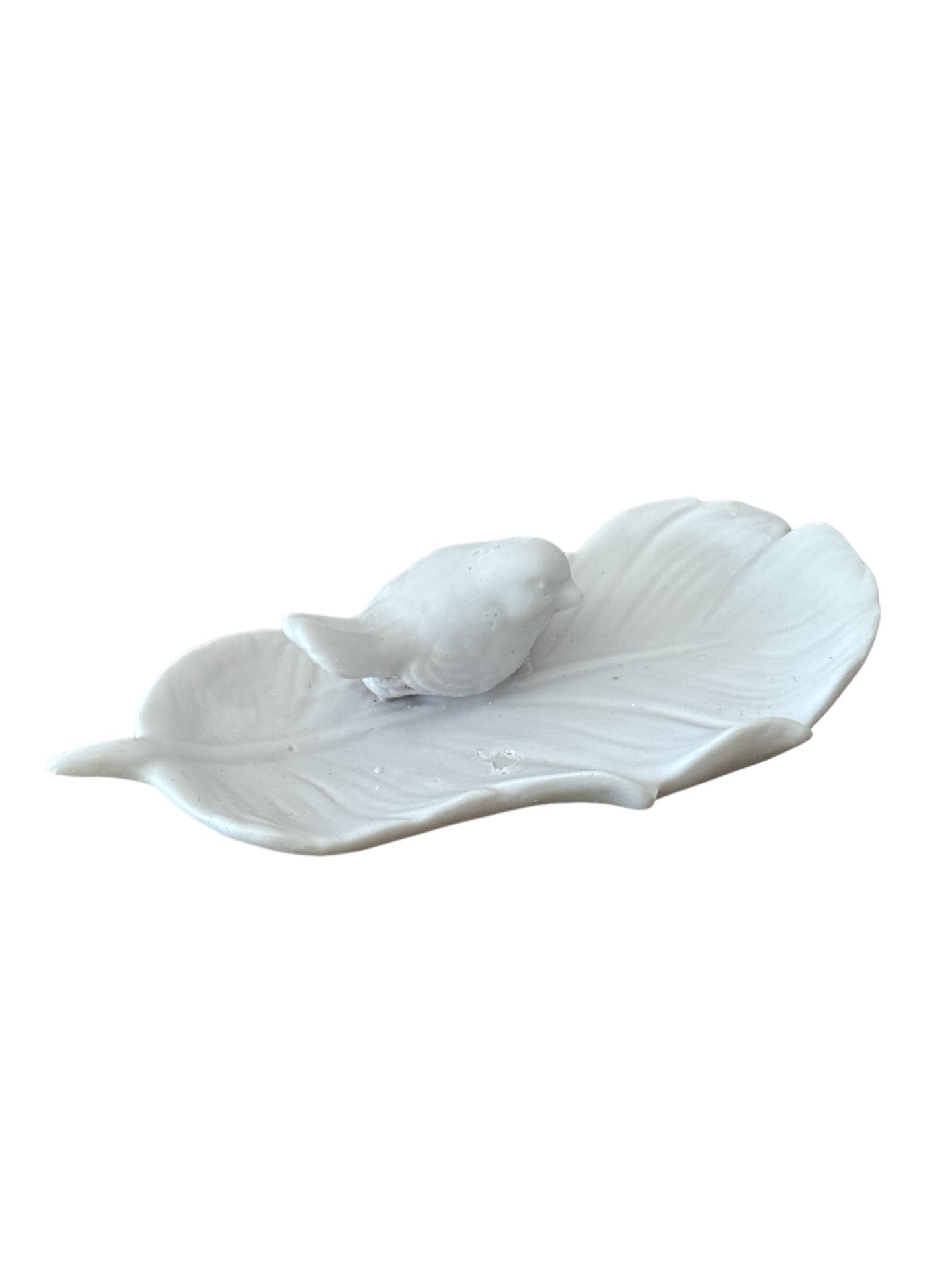 Boyanabilir Polyester Ham Objeler -KUŞLU YAPRAK TABAK