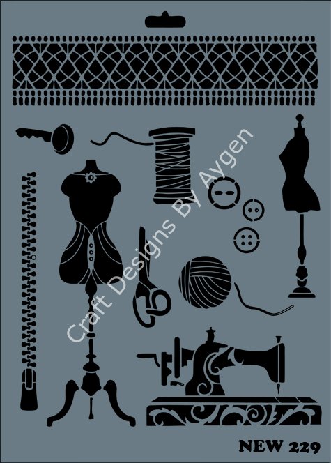 STENCIL NEW SERI X-LARGE 229