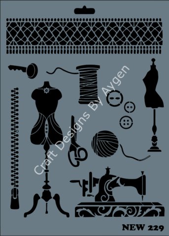 STENCIL NEW SERI X-LARGE 229