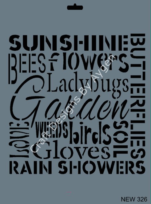 STENCIL NEW SERI X-LARGE 326