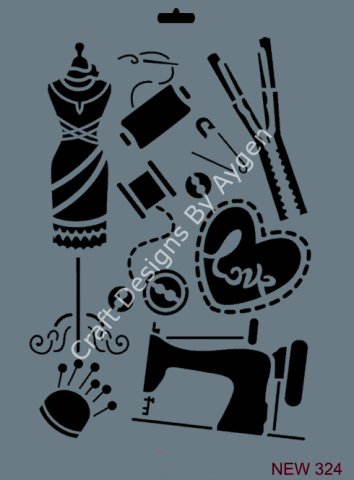 STENCIL NEW SERI X-LARGE 324