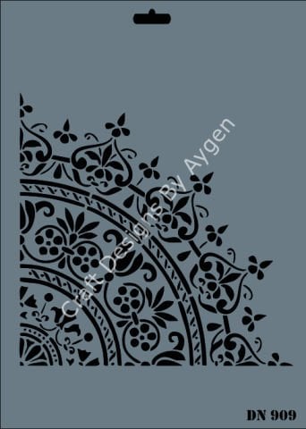 STENCIL DANTEL SERI X-LARGE 909