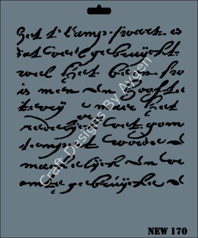 STENCIL NEW SERI X-LARGE 170