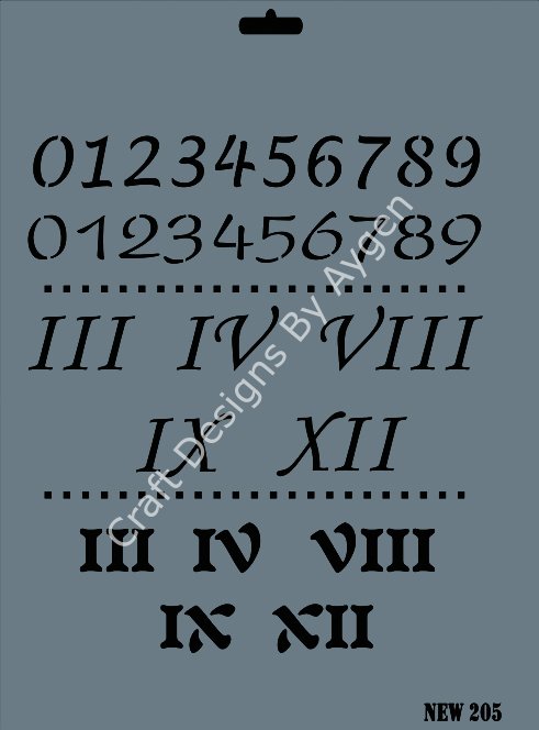 STENCIL NEW SERI X-LARGE 205