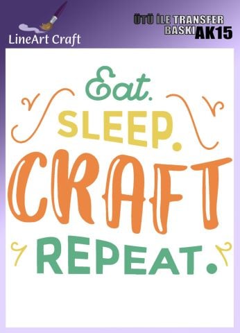 CRAFT DESIGNS BY AYGEN UTU TRANSFER AK15 - 20X20 CM