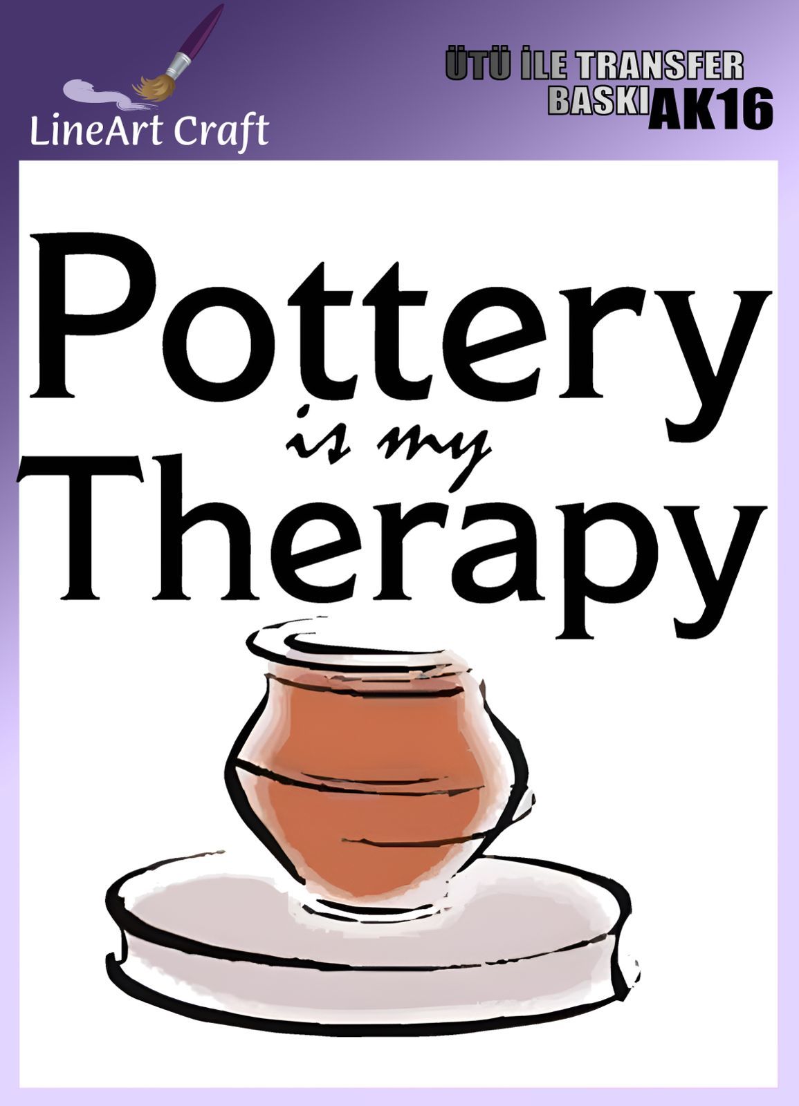 CRAFT DESIGNS BY AYGEN UTU TRANSFER AK16 - 20X20 CM