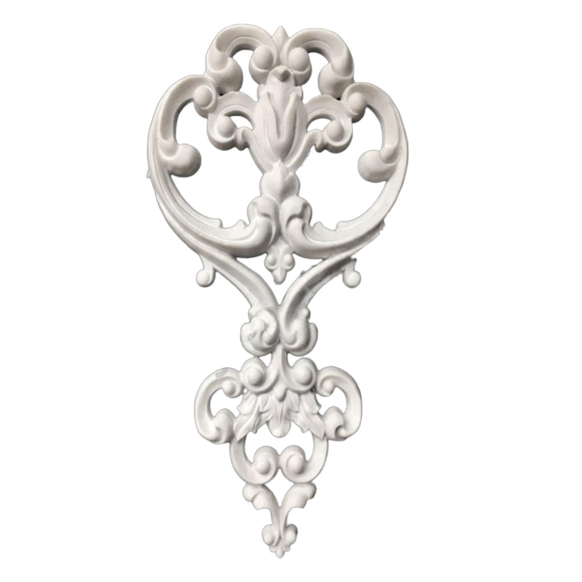 Boyanabilir Polyester Ham Objeler -DAMLA MOTIF BÜYÜK BOY - 33.5 X 16.5 CM