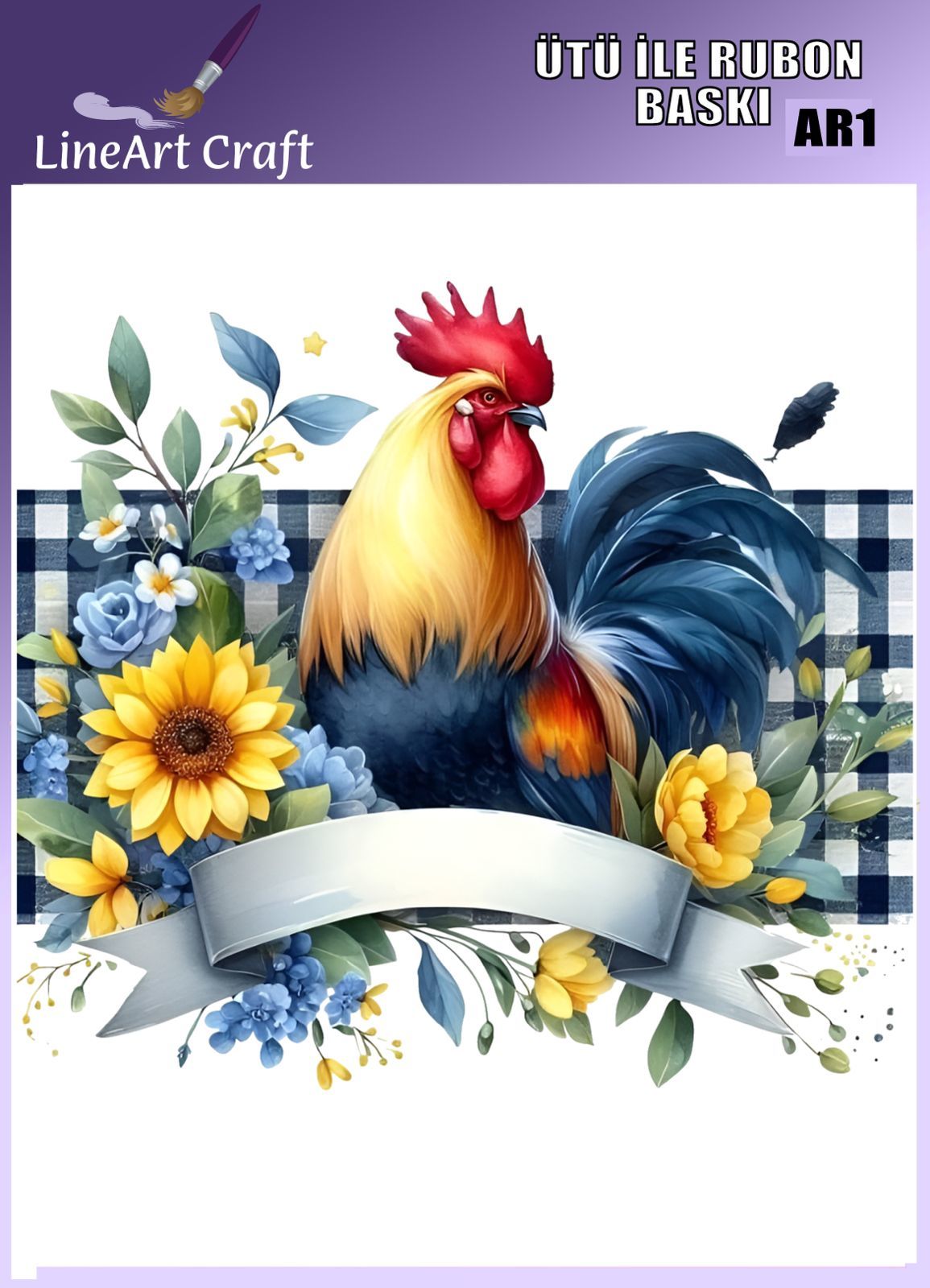 CRAFT DESIGNS BY AYGEN UTU TRANSFER AR1 - 30X30 CM