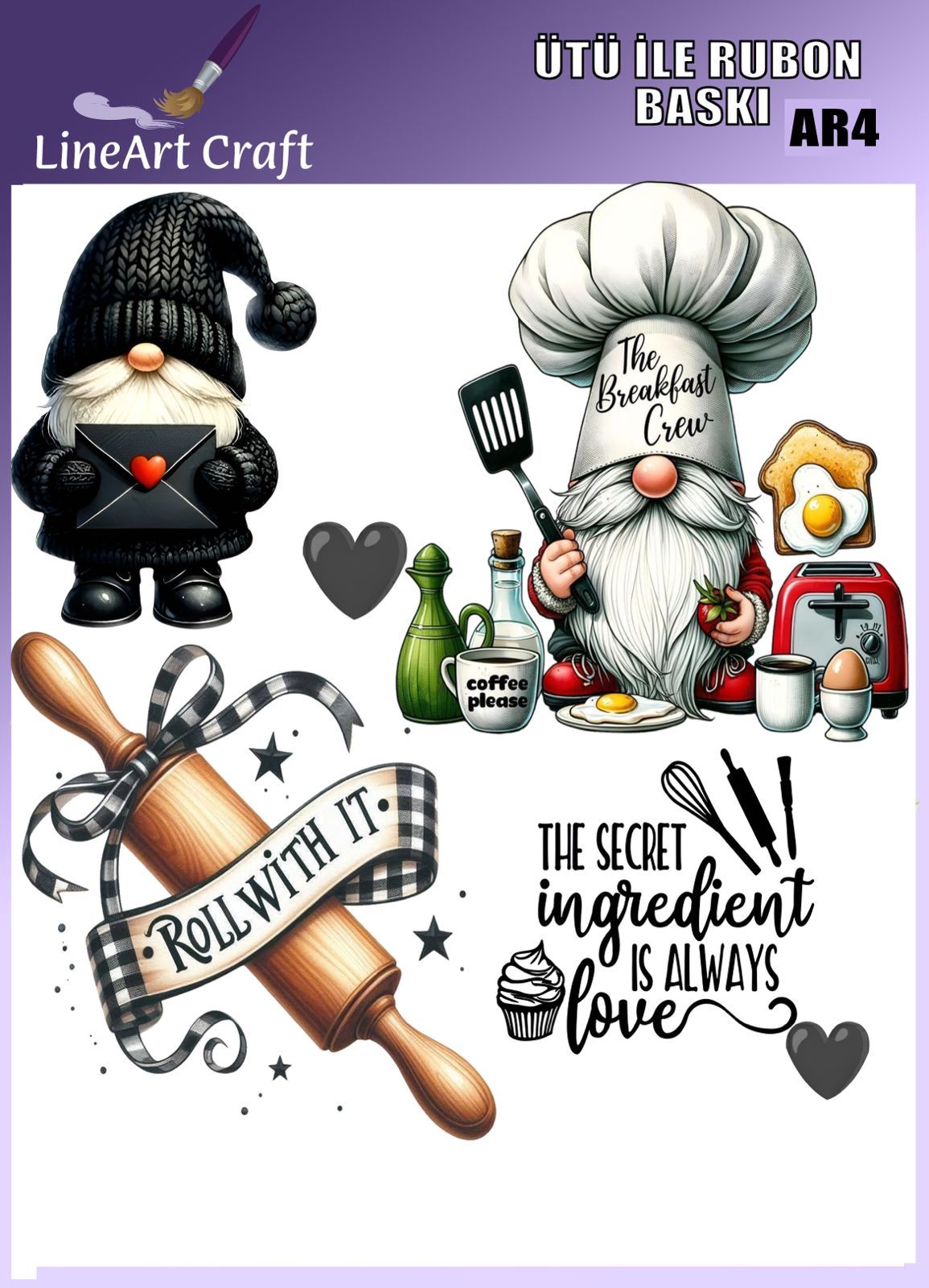 CRAFT DESIGNS BY AYGEN UTU TRANSFER AR4 - 30X30 CM