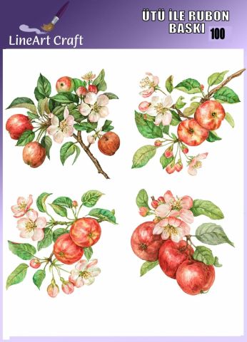 ÜTÜ ILE RUB ON TRANSFER – NO: 100 30×30 CM