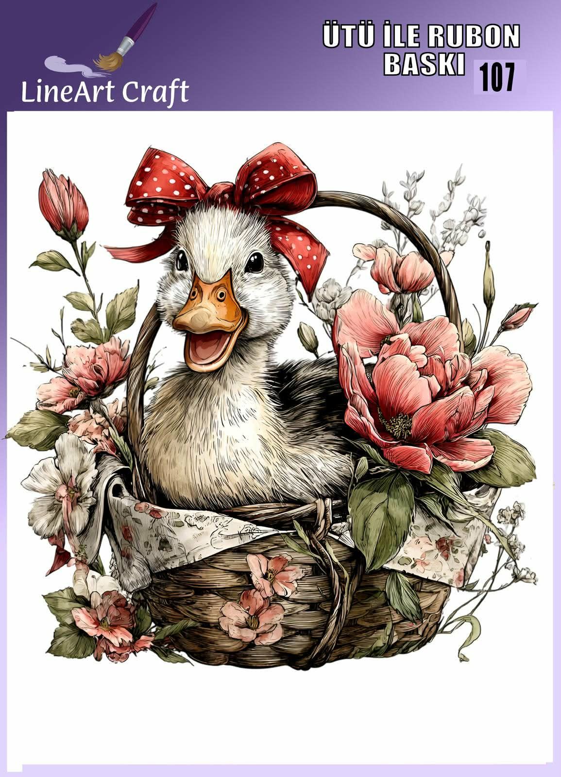 ÜTÜ ILE RUB ON TRANSFER – NO: 107 30×30 CM