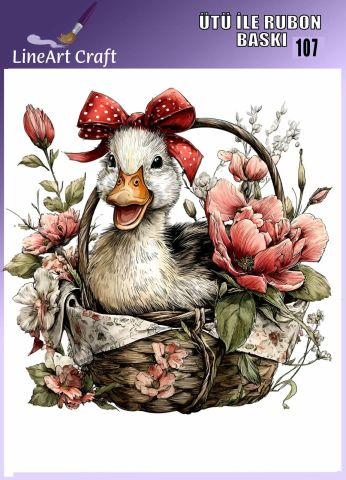 ÜTÜ ILE RUB ON TRANSFER – NO: 107 30×30 CM