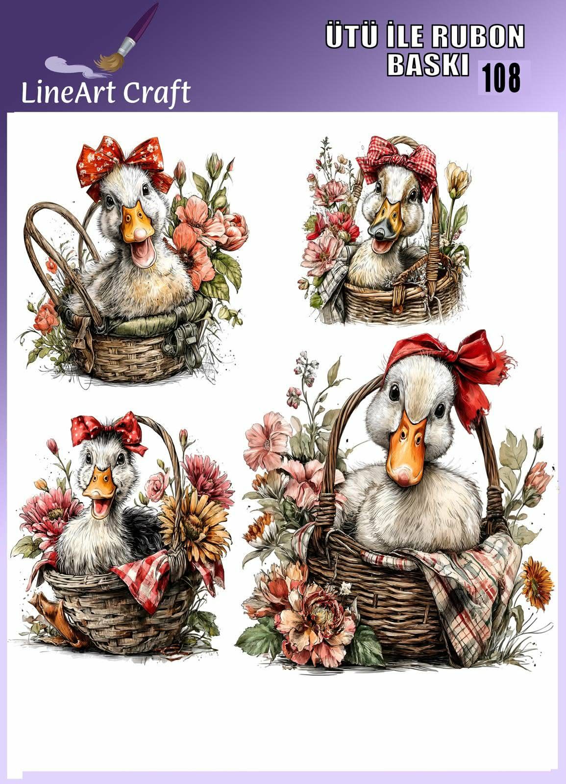 ÜTÜ ILE RUB ON TRANSFER – NO: 108 30×30 CM