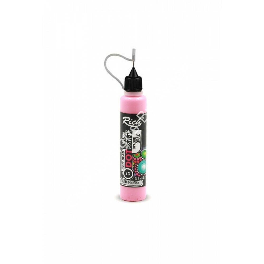 3D LİKİT BONCUK BOYA - PEMBE 040ml