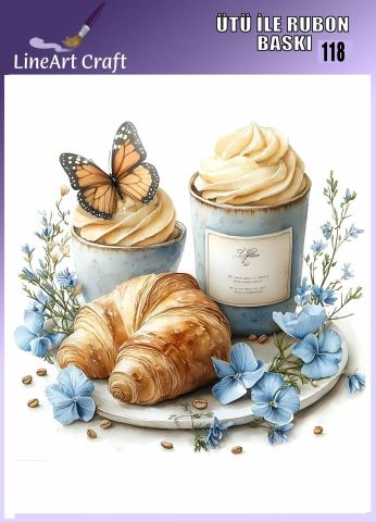 ÜTÜ ILE RUB ON TRANSFER – NO: 118 30×30 CM