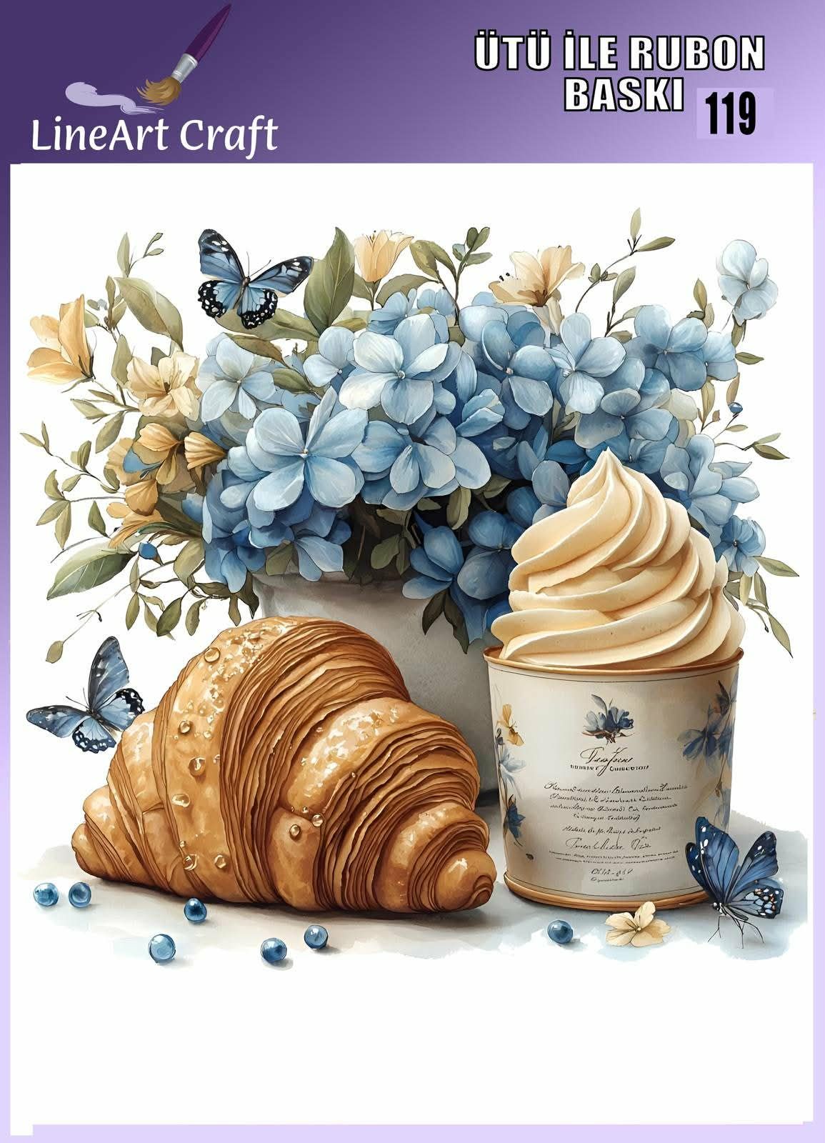 ÜTÜ ILE RUB ON TRANSFER – NO: 119 30×30 CM