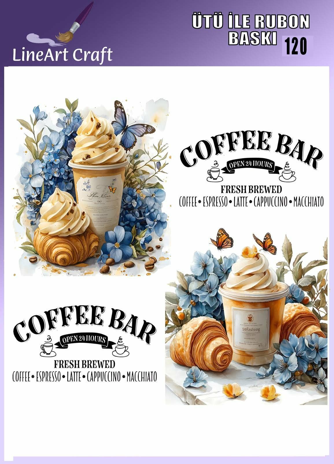 ÜTÜ ILE RUB ON TRANSFER – NO: 120 30×30 CM