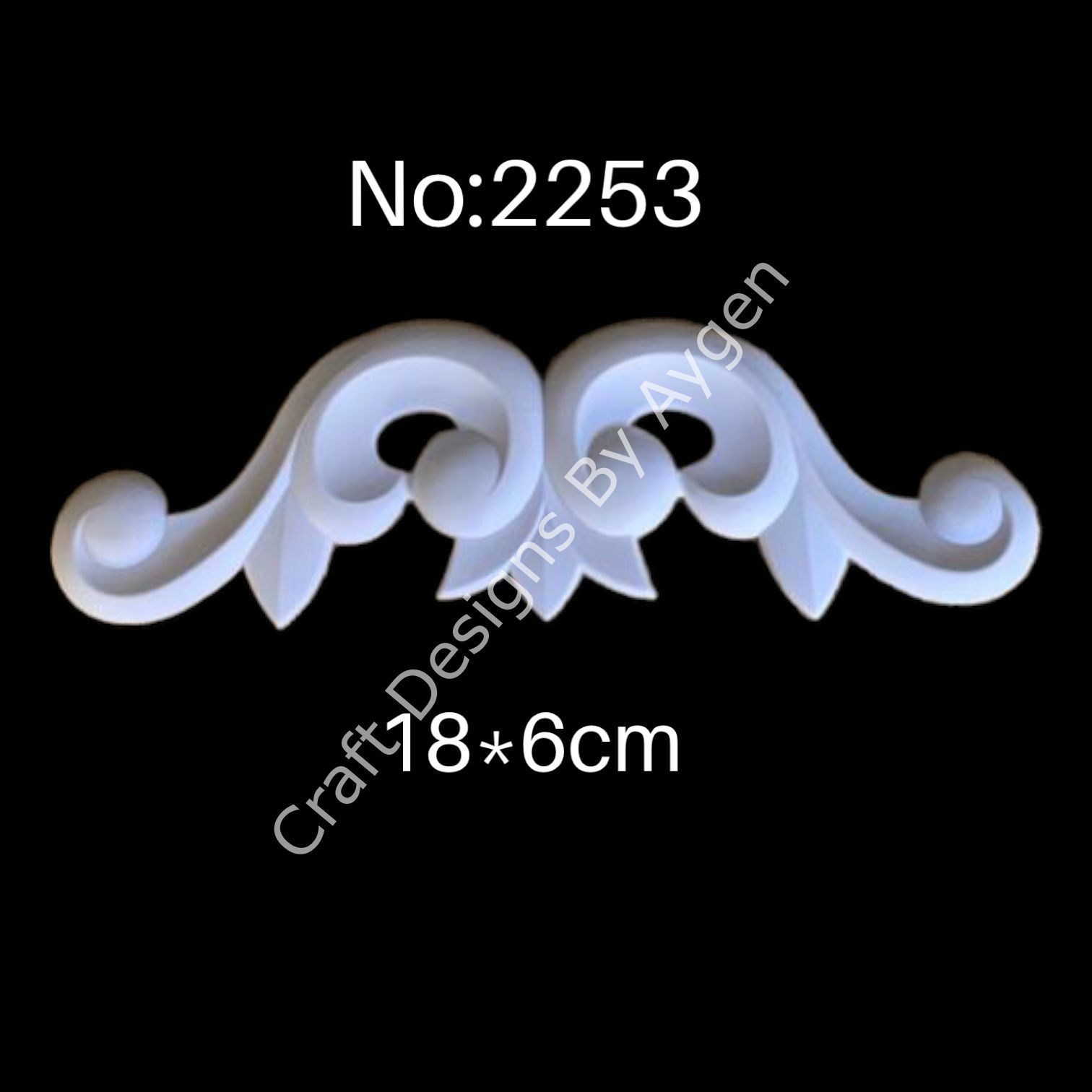 Boyanabilir Çıta&Aplik Objeler -ESNEK APLİK EA2253