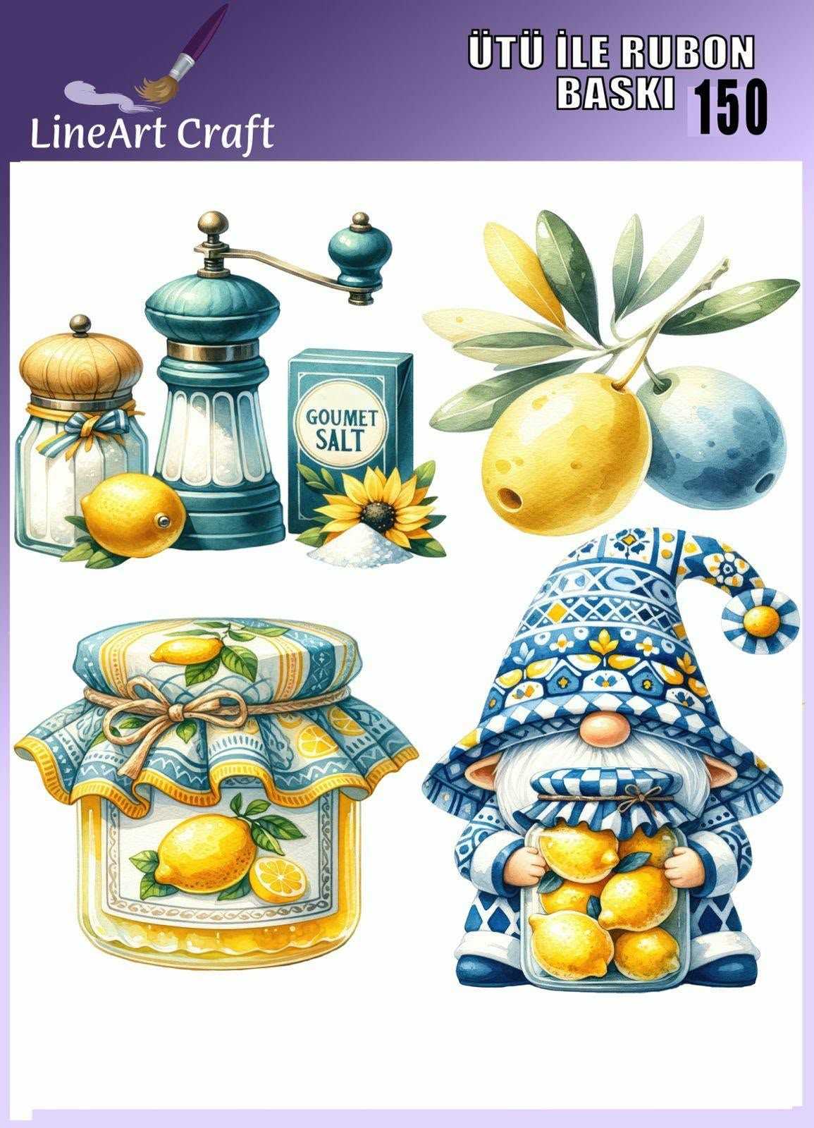 ÜTÜ ILE RUB ON TRANSFER – NO: 150 30×30 CM