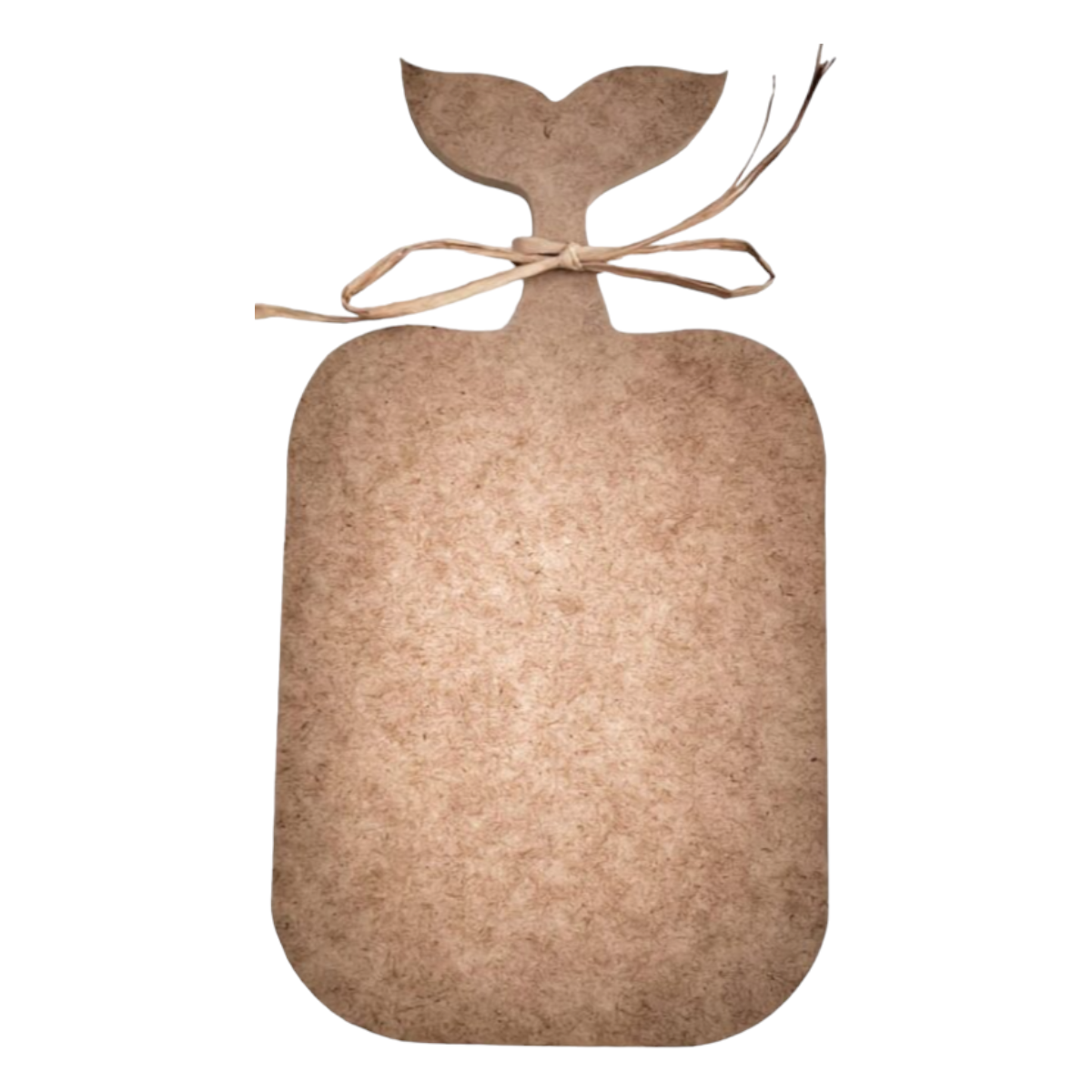 Boyanabilir Ahşap Ham Objeler -KUYRUK SAPLI SUNUMLUK 26,5 x 15 cm