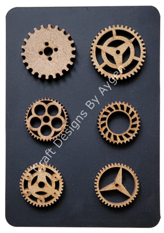 Boyanabilir Ahşap Ham Objeler -QUEEN CRAFT LAZER SET 12