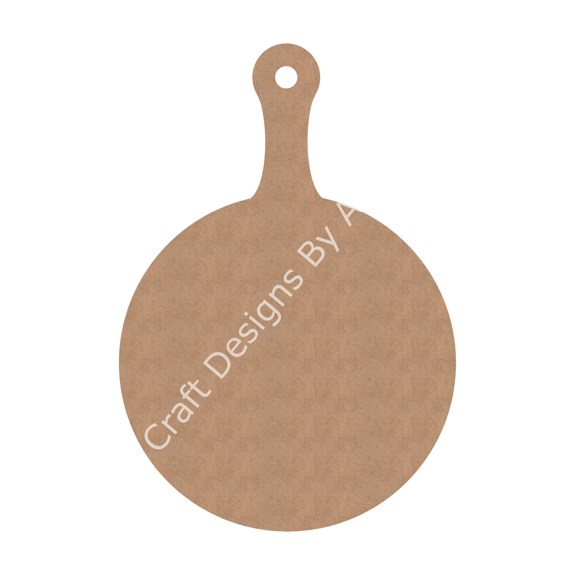 Boyanabilir Ahşap Ham Objeler -YUVARLAK  SUNUMLUK BÜYÜK