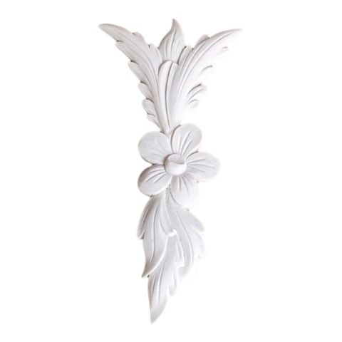 Boyanabilir Polyester Ham Objeler -TEKLİ ÇİÇEK KABARTMA