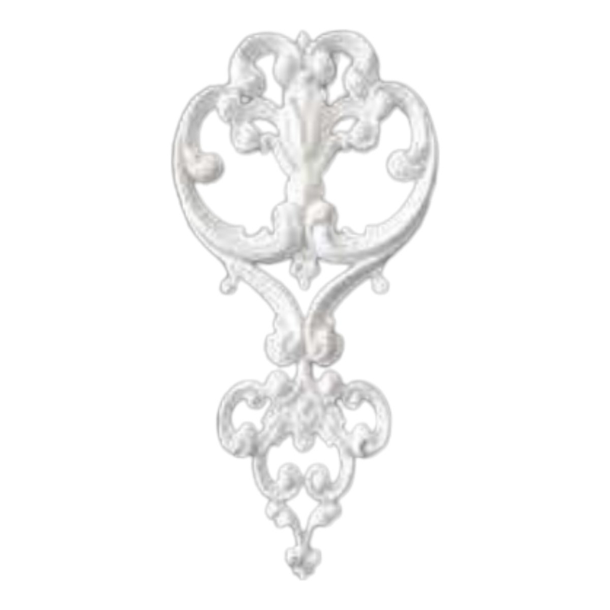 Boyanabilir Polyester Ham Objeler -OYMA DEKOR 26,5X13 CM