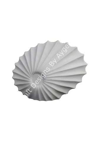 Boyanabilir Polyester Ham Objeler -İSTİRİDYE VAZO 24X31 CM