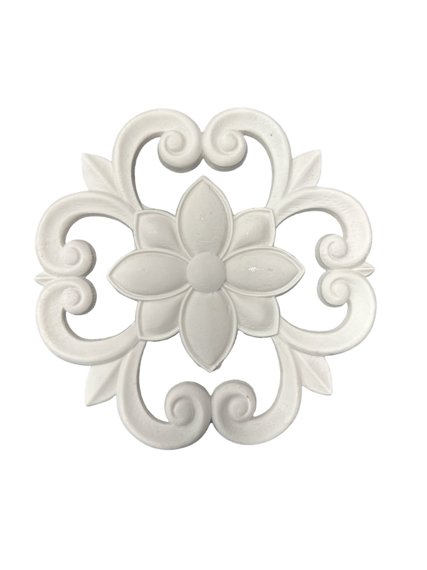 Boyanabilir Polyester Ham Objeler -POLYESTER ORTA APLİK 19,5 CM