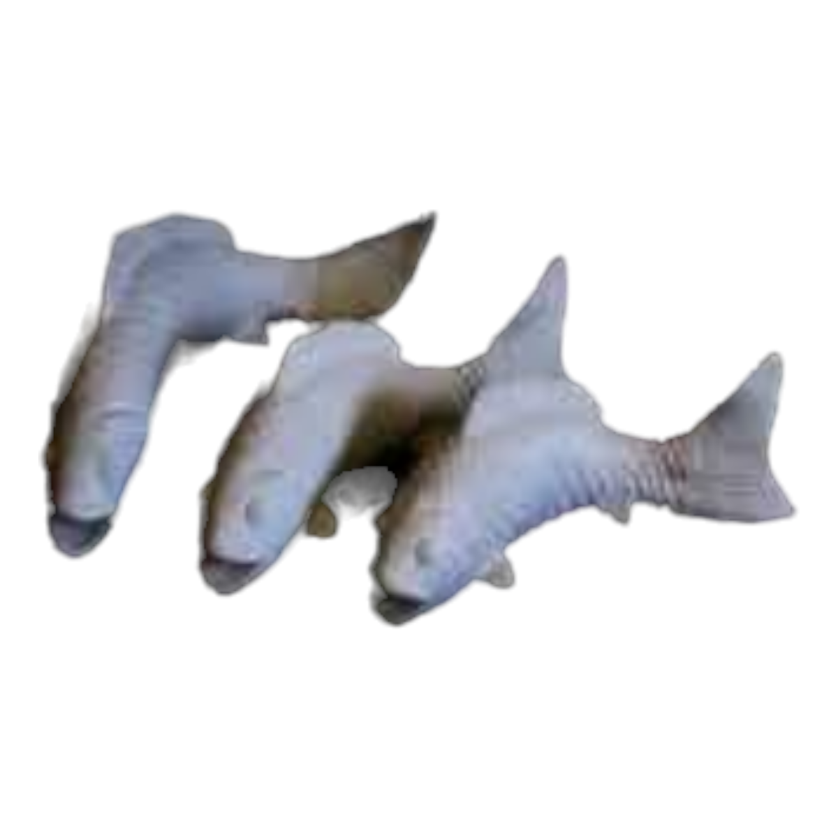 Boyanabilir Polyester Ham Objeler -ÜÇLÜ BALIK 15X5 - 17X8 CM