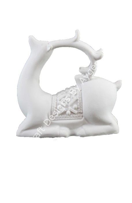 Boyanabilir Polyester Ham Objeler -KÜÇÜK HEYBELİ GEYİK 15X15 CM