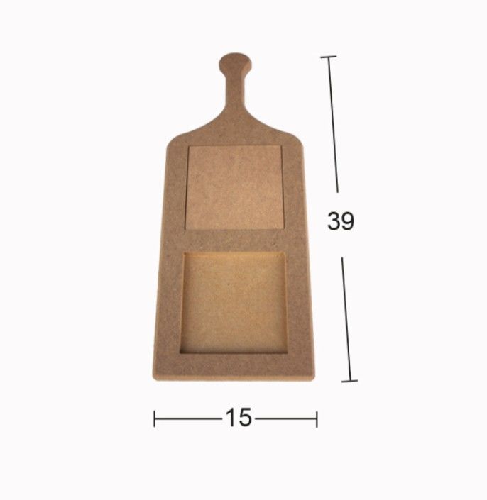 ÇİNİ - Boyanabilir Ahşap Ham Objeler 2 KAROLU SUNUMLUK