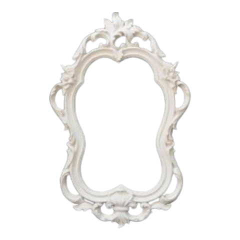 Boyanabilir Polyester Ham Objeler -OYMALI ÇERÇEVE 44X28 CM